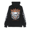 PROPAGANDA Felpa Cappuccio Uomo Skeleton Hoodie Black da uomo