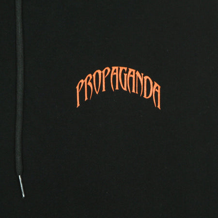 PROPAGANDA Felpa Cappuccio Uomo Skeleton Hoodie Black da uomo