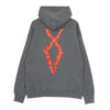PROPAGANDA Felpa Cappuccio Uomo Xv Flame Hoodie Grey W da uomo