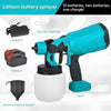 Pistola Per Verniciare A Batteria 2800w 3 Modalità Spruzzo Ugello Ruotabile A 360° Manuale