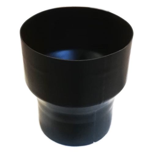 Raccordo aumento maschio femmina colore nero per stufa a legna