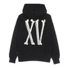 PROPAGANDA Felpa Cappuccio Uomo Xv Bones Hoodie Black da uomo
