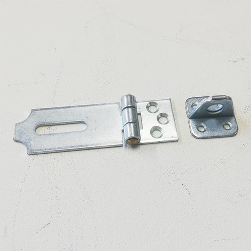 Cerniera da 85mm in acciaio zincato con portalucchetto