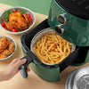 Set 10pz Vassoio Contenitore Antiaderente Alluminio Per Friggitrice Aria Accessori Cucina