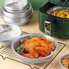 Set 10pz Vassoio Contenitore Antiaderente Alluminio Per Friggitrice Aria Accessori Cucina