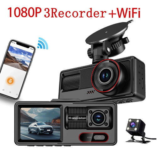 Dash Cam Wifi Hd 1080p Car Dvr Videoregistratore G-sensor Telecamera Anteriore Interna