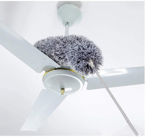 Piumino Spolverino Con Asta Telescopica Estensibile A 280cm Per Pulizia Soffitto Persiane