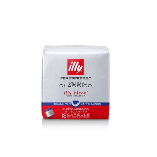 ILLY IPERESPRESSO CLASSICO LUNGO –   Caffè Tostato in Capsule per Macchine Iperespresso - 18 pz