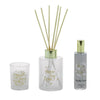 Set Diffusore Fragranza 100ml Con 6 Bastoncini Candela Profumata Spray Ambiente Natalizio