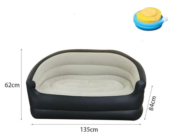 Divano Gonfiabile A 2 Posti Comfort Portatile Con Schienale Braccioli Per Interno Esterno