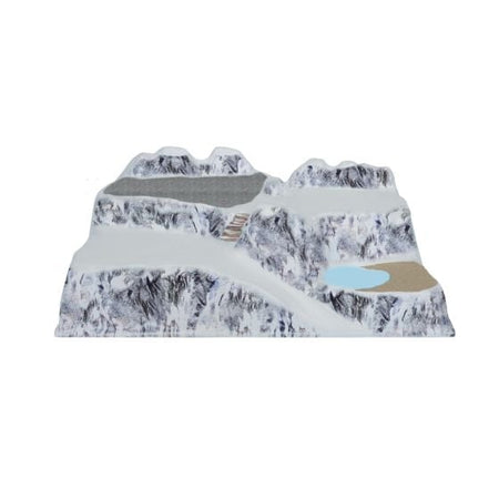 Paesaggio Full Colour Lagazoi per villaggio di Natale, in alluminio e tessuto, 58 x 38 cm