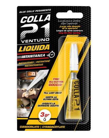 Colla 21 3 gr. Cianoacrilato a uso universale