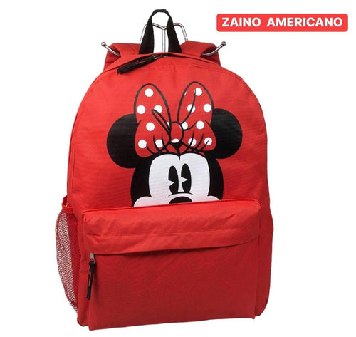 ZAINO SCUOLA AMERICANO MINNIE BORSA VIAGGIO TEMPO LIBERO
