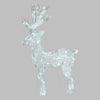 Decorazione natalizia Renna 3D con led bianco per uso interno ed esterno