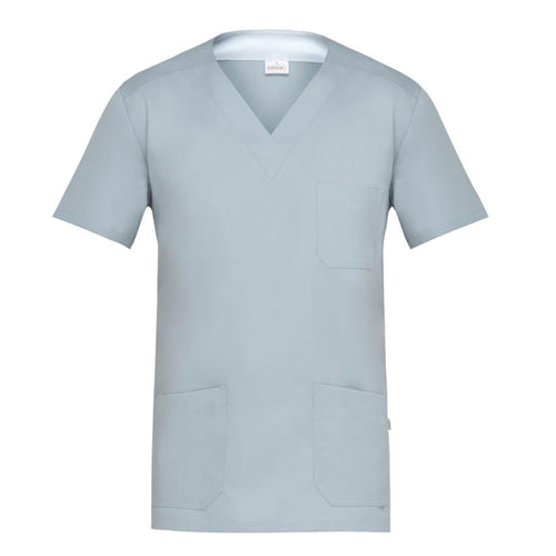 Casacca Giuliano Grigio Casacca a V No Stiro Traspirante Infermiere Medico Dentista
