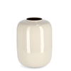 Vaso velma beige in metallo solo  per uso decorativo