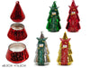 Candela Profumata A Forma Di Albero Di Natale Da 150gr Decorazione Natalizia H16,5xø8,5cm