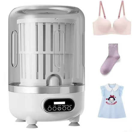 Mini Lavatrice Portatile Compatta Ricaricabile Design Senza Fili Con Cestello Centrifuga