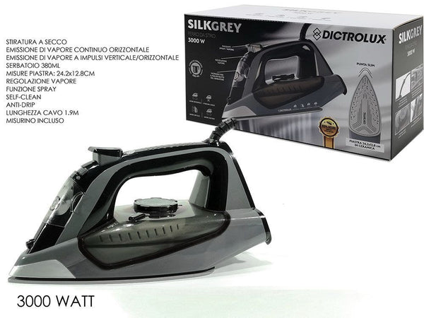 Ferro Da Stiro A Vapore 3000w Funzione Spray Self-clean Anti-drip Stiratura A Secco