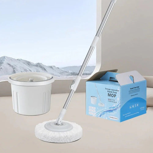 Mocio Con Secchio Autopulente A Separazione Acque Manico Allungabile Pulizia Pavimenti