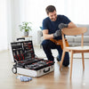 Kit Attrezzi Valigetta Professionale 799pz Trolley Alluminio Con Ruote Completo Fai Da Te