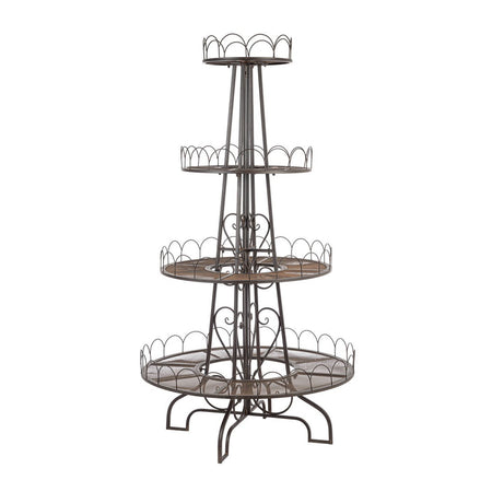 Alzata "Merek" struttura in metallo 4 piani per interni