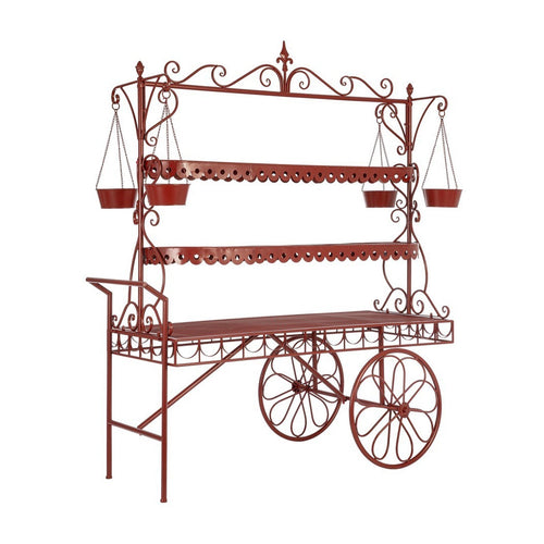 Carrello Merek espositore struttura in metallo 2 posti per interni