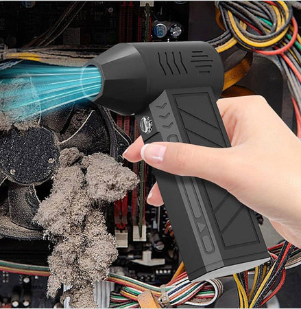 Mini Soffiatore Aria Compressa Turbo Design Compatto Portatile Pulizia Polvere Pc Tastiere