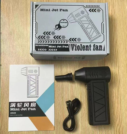 Mini Soffiatore Aria Compressa Turbo Design Compatto Portatile Pulizia Polvere Pc Tastiere