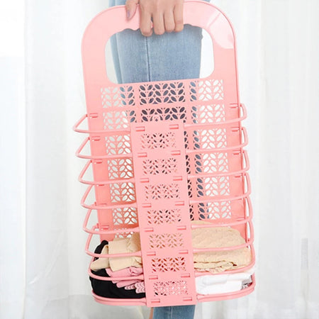 Cesto Portabiancheria Pieghevole A Parete Salvaspazio Con Manico Camera Soggiorno Bagno