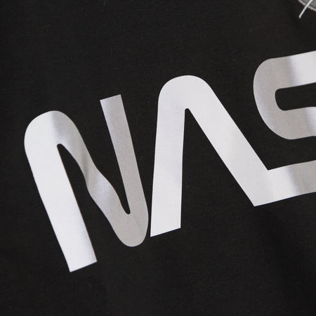 ALPHA INDUSTRIES Felpa Girocollo Uomo Nasa Reflective Sweater Black da uomo