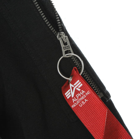 ALPHA INDUSTRIES Felpa Girocollo Uomo Nasa Reflective Sweater Black da uomo