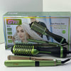Set Piastra + Spazzola Rotante Ioni 2in1 Professionale Per Styling Capelli Multifunzione