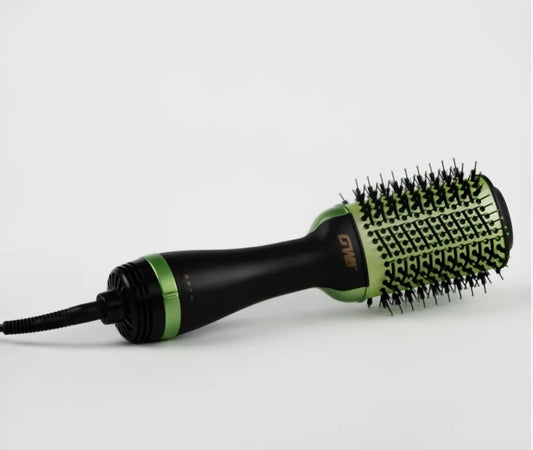 Set Piastra + Spazzola Rotante Ioni 2in1 Professionale Per Styling Capelli Multifunzione