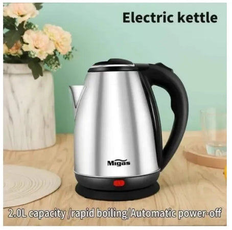 Bollitore Elettrico 2lt In Acciaio 1500w Per Acqua Calda Resistente Spegnimento Automatico