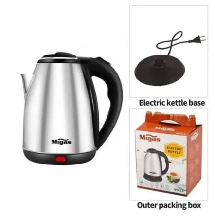 Bollitore Elettrico 2lt In Acciaio 1500w Per Acqua Calda Resistente Spegnimento Automatico