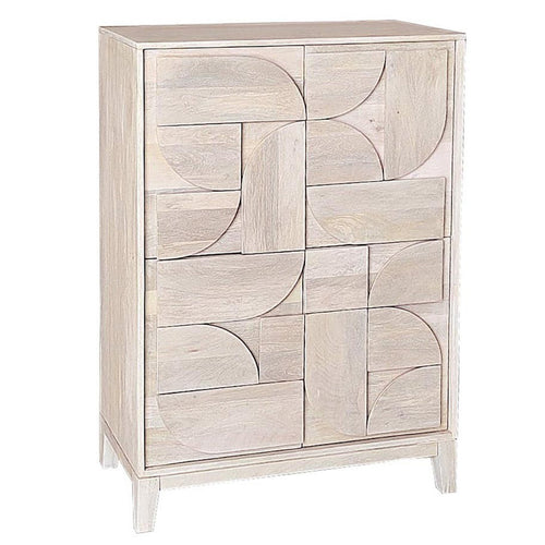 Mobile credenza Archita in mdf-legno di mango, schienale in mdf