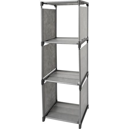 Scaffale Multiuso A 3 Scomparti Ripiani Armadio Componibile Per Bucato Mobile Casa Bagno