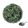 Bosso sintetico Gypsophila con 20 luci a led, ricarica solare, Ø28 cm