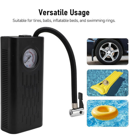 Compressore D'aria Gonfiatore Elettrico Portatile Per Pneumatici Auto Senza Fili Manometro