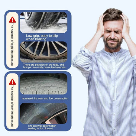 Compressore D'aria Gonfiatore Elettrico Portatile Per Pneumatici Auto Senza Fili Manometro