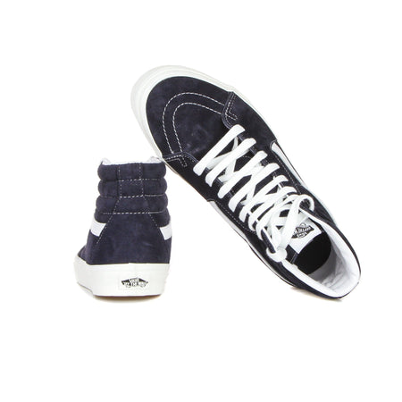 VANS Scarpa Alta Uomo Sk8-hi (pig Suede) Mid Blue/white da uomo