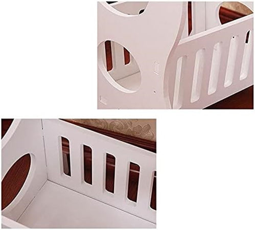 Tavolino Laterale Per Casa Soggiorno Comodino Camera Con Cestino Portariviste Multiuso