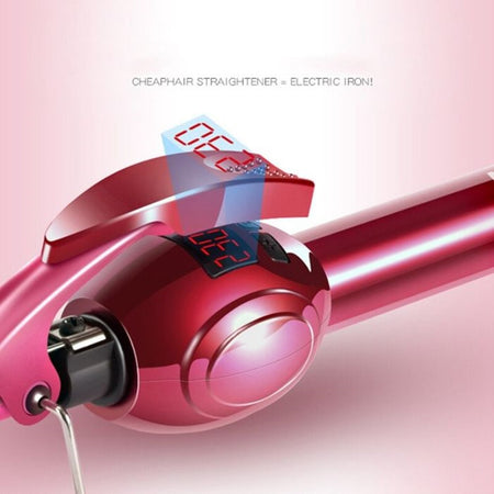 Ferro Arricciacapelli Elettrico Gw-7624 Controllo Temperatura 80°c-230°c Con Display Led