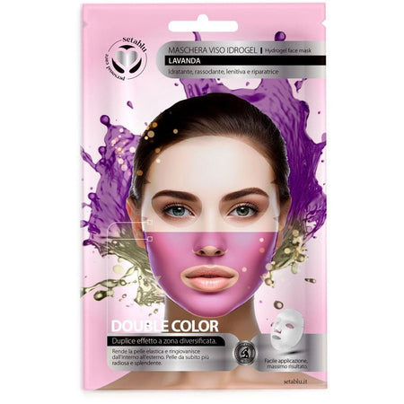Maschera Viso Idrogel Biocolor Lavanda Lenitiva Rassoda Idrata Ripara Duplice Effetto