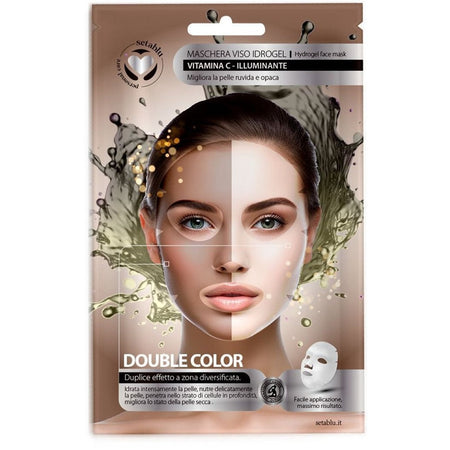 Maschera Viso Idrogel Biocolor Illuminante Vitamina C Per Pelle Luminosa Duplice Effetto