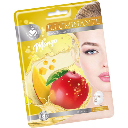 Maschera Viso Al Mango In Tessuto Illumintante Per Cura Della Pelle Facile Applicazione