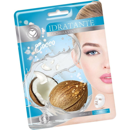 Maschera Viso Al Cocco In Tessuto Idratante Per Cura Della Pelle Facile Applicazione