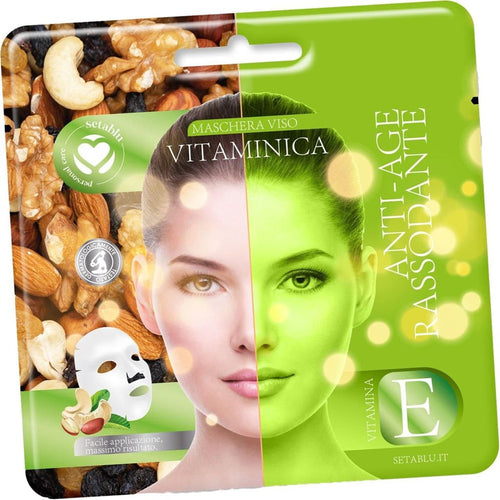 Maschera Viso Con Vitamina E Anti-age Rassodante Rigenera Pelle Facile Applicazione