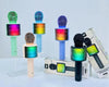 Microfono Karaoke Con Batterie Connessione Bluetooth Speaker Portatile Pulsanti Musica